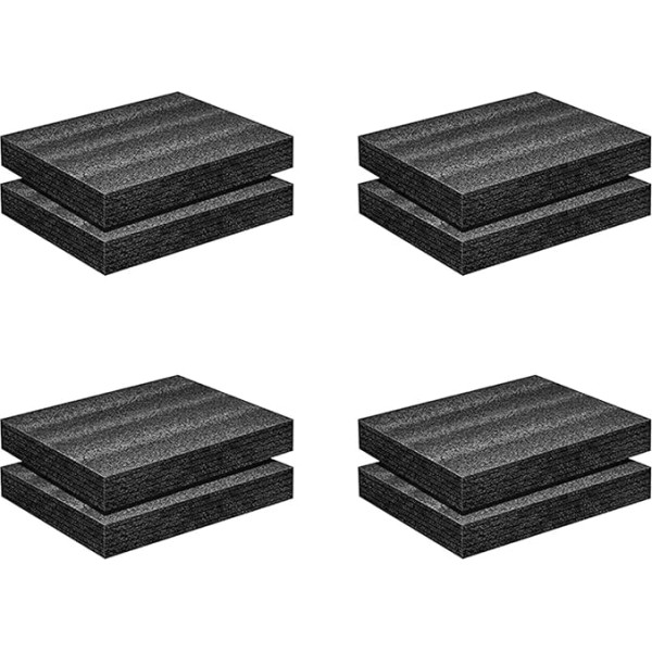 PHTOIT 8X Polyethylenschaum 16X12X2Zoll Polyethylenschaumplatte, Dicke Schaumstoffpolsterung, Schaumstoffeinsätze für Basteln, Polyethylenschaumpolster