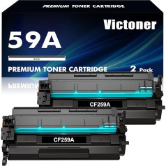 59A 59X CF259A juodas toneris: Keičiamasis toneris: HP 59A 59X CF259A CF259X Laserjet Pro M404dn M404dw M404n MFP M428fdw M428dw M428fdn M304n M304dn M428 M404 M404 M304No Chip 2 pakuotės