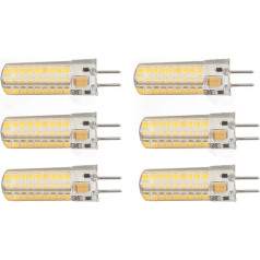 Akozon GY6.35 LED lemputė 7 W AC DC12 V 700 lm 72 LED lemputės 360 Dee LED kukurūzų lemputė pakabinamiems šviestuvams Lubų šviestuvai (šilta šviesa) Pack of 6