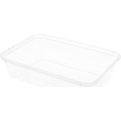 Stačiakampė talpykla - 500 ml 16,8 x 11,6 x 4 cm skaidrus PP - 500 vnt.