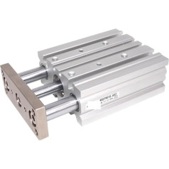 Pneumatik-Luftzylinder, Kompakter Führungszylinder dünn DREI Achsen Luftpneumatikzylinder mit Führungsstange Mgpm Bohrung 32 mm Hub 25-400mm für automatische Ausrüstung (Spalva : 50mm Stroke, Size :