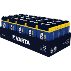 20x R9V 6LR61 9V šarminės pramoninės baterijos