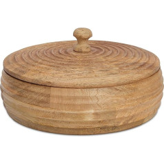 Rankų darbo medinis Meksikos Tortilla Warmer krepšys Indijos Chapati Roti duonos laikiklis dėžutė Blynas laikytojas Serveware Karštas puodas keptuvė dangtis Namų virtuvės valgomasis dekoras Natūralus rudas 23x7