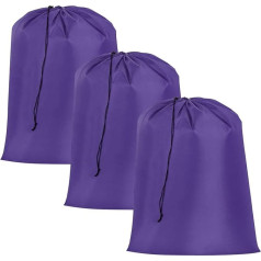 išteklių žemėlapis 3 Pack Drawstring Laundry Bags 28 x 40 colių Extra Large Heavy Duty Laundry Bags for College Dorm Camping Travel Storage Purple