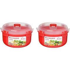 Sistema Polipropileno apvali mikrobangų krosnelės talpykla 915 ml, virtuvė (2 vnt.)