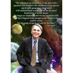 Plakatas Carl Sagan Tyrimas Sienų lipdukas su motyvaciniu ženklu