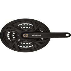 SHIMANO FC-M371 alkūninis mazgas Treking Square 9 Speed 48-36-26 Teeth Black 2020 alkūniniai mazgai Kalnų dviratis