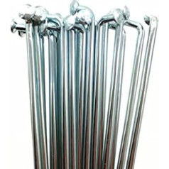 Dviračių stipinai, 13G stipinai, 40 vienetų, daug galvaninių paviršių, el. dviračio stipinų skersmuo 2,23 mm, ilgis 60-310 mm, reguliuojami elektrinių dviračių stipinai (spalva: ilgis 195 mm)