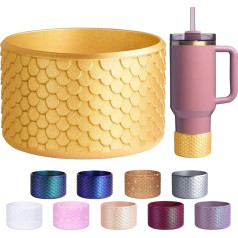 Vmini Mermaid Silikoniniai batai Stanley taurei 102ml 2.6oz 20oz Pagaminti HydroJug Traveler 32/1.134ml ir Owala Tumbler 4oz Grindų apsauga Stanley taurės aksesuarams 1.2L 30oz Gold