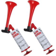 FOYTOKI 2 x renginiai Triukšmo kėlėjas Rankomis valdomas oro ragelis Nešiojamas oro ragelis Cheerleading Horn Head High Horn Jūrų oro ragelis Party Celebration Horn Cheer Props Horn ABS
