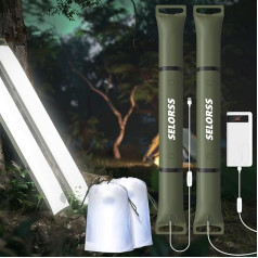SELORS 2er Pack kempingo žibintas USB Green