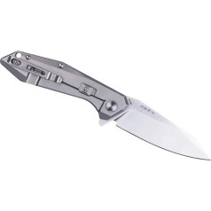RUIKE Messer P135-SF Kišeninis peilis iš nerūdijančio plieno, atlenkiama geležte, aštrus kaip skustuvas, gerai laikosi rankoje, sidabrinės spalvos