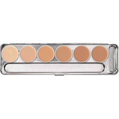 Dermacolor maskuojamoji paletė, 6 spalvos, įvairios spalvos, 1W-6W