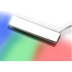 LED RGB stiklo kraštų apšvietimas, lentynų ir vitrinų apšvietimas, tvirtinimas
