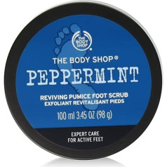 Pipirmėčių švelnus pemzos šveitiklis šiurkščiai odai išlyginti ir sušvelninti 100ml