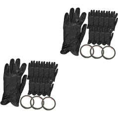 minkissy 2 rinkiniai Guantes Desechables Nail Art Tapes Nail Tape for Nail Art Manikiūras Apsauginės pirštinės Gel Tape Manikiūras Tape Nail Art Gloves Nail Art Gloves Nail Art Supplies Sun Protection Black