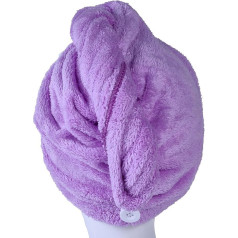 YYXR Mikropluošto plaukų džiovinimo rankšluostis itin gerai sugeriantis Twist Hair Turban Drying Cap Hair Wrap (violetinis) iš YYXR