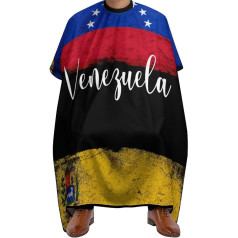 Venesuela-Vintage-Flagge, professioneller Friseurumhang, Schürze, Friseur Zubehör, Polyester, wasser- und schmutzabweisend, zum Schneiden von Haaren, Bart, antistatischer Haarschnitt, 140 x 170 cm