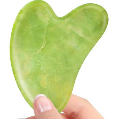 Nefrito Gua Sha masažo įrankis Guasha masažo įrankis Steine Gua Sha Stein Hautpflege įrankis Masažo įrankis Masažo įrankis Körper Gesicht Masažo įrankis Modeliacija (Grün)