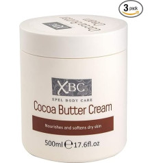 XBC kakavos sviesto kremas (3 x 500 ml) Didelė skardinė Maitina ir minkština sausą odą