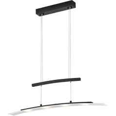 Reality Leuchten Samos R32990432 LED pakabinamas šviestuvas Metalinis matinis juodas stiklas Baltas satinizuotas arba skaidrus Į komplektą įeina 4x 4 vatų šviesos diodai Sensor Dimmer