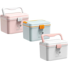 ‎Tuka-I-Akut TUKA-i-AKUT 3 x 4,8 l talpos vaistų dėžutė, dviejų sluoksnių nešiojamoji su rankena, vaistų dėžutė, namų vaistų dėžutė, pirmosios pagalbos dėžutė, laikymo dėžutė, nešiojamoji, vaistų dėžutė, lauko namams, 3 vnt., 