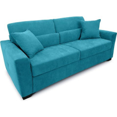 Fornera f60 sofa su miego funkcija - 3 vietų sofa-lova ir sulankstoma sofa su aukštos kokybės šaltųjų putų čiužiniu ir CATAS lovos rėmu - sofa-lova su miego funkcija (benzinas)