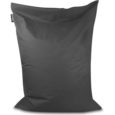 Bubibag 28 spalvų ir 7 variantų stačiakampio formos grindų pagalvėlė - lauko pupų maišai, skirti vaikams ir suaugusiesiems (antracito spalvos, 150 x 100 cm)
