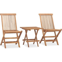 Rantry Sodo baldų komplektas, sulankstomas, 3 dalių, pagamintas iš tikmedžio masyvo, lauko sofos sodui, sofa, svetainė, sodas, lauko baldai, sofa terasai ir sodui