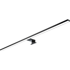 kalb | 80 cm LED vonios kambario lempa Vonios kambario veidrodinė lempa Veidrodinė lempa Veidrodinė lempa 230 V Juoda (šiltai balta)