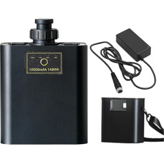 FREEDOH Akku für elektrische Angelrolle, 14,8 V, wiederaufladbarer Akku, 10000 mAh, Lithium-Akku, 14,8 V, Akku für elektrische Winde mit Ladegerät