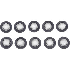 LXYTT Filternetz, 10 Stück Garten-Duschschlauch, Silikon-Gummi-Unterlegscheiben, Filternetz-Ersatz for Waschmaschine, Wasserhahn-Dichtung, Duschkopf-Zubehör(A)