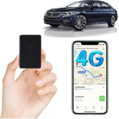 TKMARS 4G GPS seklys Mini GPS seklys su nemokamomis programėlėmis GPS seklys be prenumeratos Tinka automobiliams, dokumentams, dviračiams, vaikams, 600 mAh