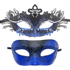 Awlsyj Maske für Paare, Metall, römisch, venezianisch, Halloween, Karneval, Kostüme, Party, Ball, Abschlussball