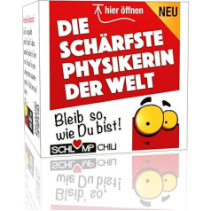 Schlump-Chili Die schärfste Physikerin der Welt - Ein witziges Physik Geschenk Set für die Naturwissenschaftlerin z.B. in Uni, Arbeit z.B. zum Geburtstag, Weihnachten, Wichteln und Ostern