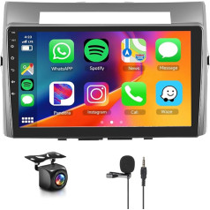 Hodozzy Carplay automobilinis radijas Toyota Verso 2006, Android automobilinis radijas su Navi/WiFi/DSP/RDS radiju/USB/SWC, 9 colių jutiklinis ekranas, Bluetooth automobilinis radijas