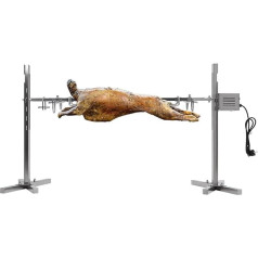 Rotisserie Nerūdijančio plieno čiulpimo paršelio grilis su varikliu Reguliuojamas aukštis Barbekiu iešmas Grilis Grilis keptas visas ėriukas Variklis Rotisserie ėriuko grilis BBQ