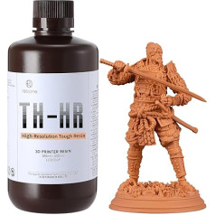 Resione TH-HR Didelės skiriamosios gebos tvirta 3D spausdintuvo derva Mažai traukiantis deformacijoms atspari ABS, kaip derva, skirta itin plonam GK/galvos graviravimui/Mecha modeliams/tiksliems prototipams/Miniatiūros