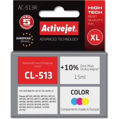 Effiki Activejet ac-513r rašalas (pakaitinis canon cl-513; premium; 15 ml; spalvotas)