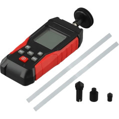 MeevrgR Skaitmeninis dredų matuoklis TA500C, kontaktinis ir beribis, 3 ~ 100000 U/min, LED-Hintergrundbeleleuchtung, 4 abnehmbare Adapter, schwarz/rot