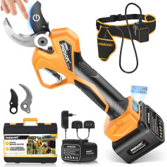 [Universalus pavyzdinis modelis] SWANSOFT PRU40 akumuliatorinės genėjimo žirklės, 40 mm, 21 V, 1050 W, 4 Ahx2, galingos elektrinės sodo žirklės tiksliam medžių, rožių ir vynmedžių genėjimui