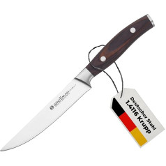 GROSSMAN® 750WD Vaisių ir daržovių peilis 23,3 cm itin aštrus virtuvinis peilis Vokiškas nerūdijančio plieno peilis 12,3 cm su ergonomiška rankena 11,0 cm (81 g)