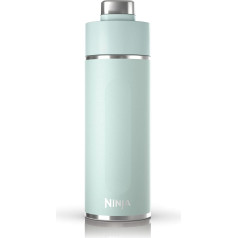 Ninja Thirsti DW2401EUUKMT Vandens buteliukas/termo puodelis 700 ml su nesandariu dangteliu gazuotiems karštiems ir šaltiems gėrimams Trigubai izoliuotas kelioninis puodelis, nerūdijančio plieno buteliukas, mėtų spalvos