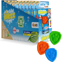 INKEE Paw Patrol Mini Badebomben Kinder 10er Pack - Badekugeln in 3 Farben mit Mandelöl & Colagummi-Aroma - 10x15g