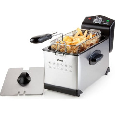 DOMO DO514FR Nerūdijančio plieno keptuvė 3 L - 2000 W