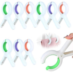 9 Stück Hocker-Clips für Sonnenliegen, große Strandtuch-Clips, starker Halt, Wäscheklammern, Sonnenliege, Handtuchhalter für Strand, Garten, Pool (3 spalvos)