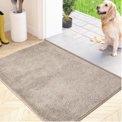 Dirt Trapper Mat, vidaus, 60 x 90 cm, neslidus, skalbiamas skalbimo mašinoje kilimėlis, įėjimo durų kilimėlis su vandens sugeriamumo savybe, kilimėlis šunims, įėjimui, prieangiui ir prieškambariui