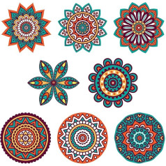 Stickers4 Mandala Suncatcher langų lipdukai - meninė langų apdaila - saulės gaudyklė langų apdailai - Mandala All
