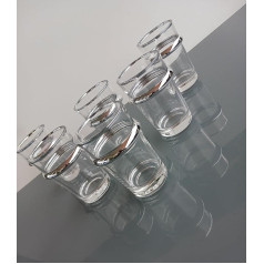 MIELIMON 6 elegantiškų marokietiškų arbatos stiklinių rinkinys 150 ml arabiškos persiškos arbatos, skirtos kavai ir espresui patiekti
