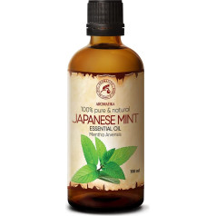 Japoninių mėtų aliejus, 100 ml, Mentha Arvensis, japoninių vaistinių augalų aliejus, 100 % grynas ir natūralus mėtų eterinis aliejus plaukams ir kūnui, aromaterapijai, aromatiniams difuzoriams, aliejiniams degikliams